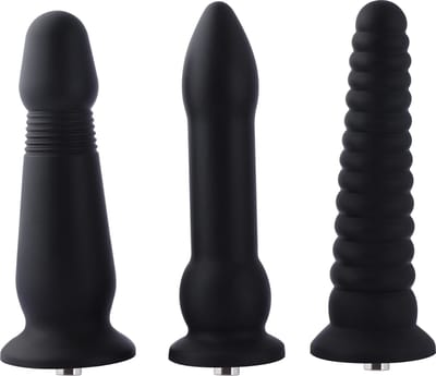 Dildo Granaat KlicLok en Zuignap 25 CM Zwart