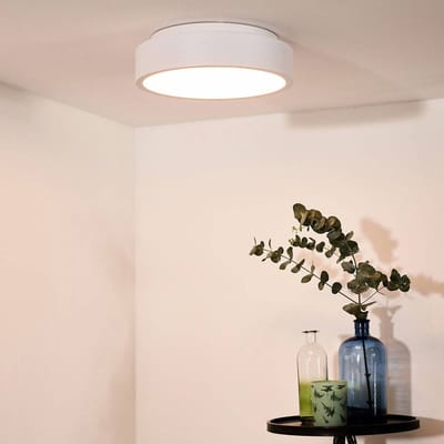 Lucide TALOWE LED - Plafonnière (Plafondlamp) - Ø 30 cm - LED Dimbaar - 1x20W 3000K - Wit