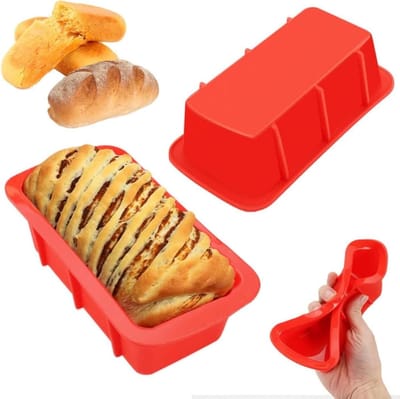 Famanu - Siliconen broodbakvormen set van 2 voor 650 g brood en cake flexibel anti aanbak