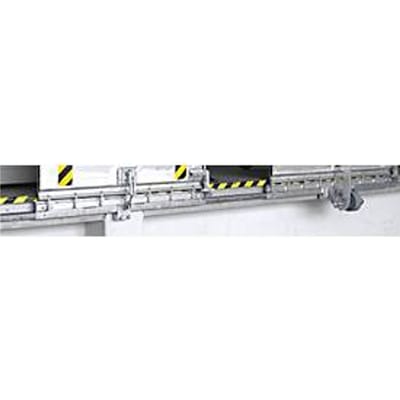 Geleiderail voor aluminium rijbruggen type SKB, tot 4000 kg, L 2000 x B 76 x H 112 mm, gegalvaniseerd