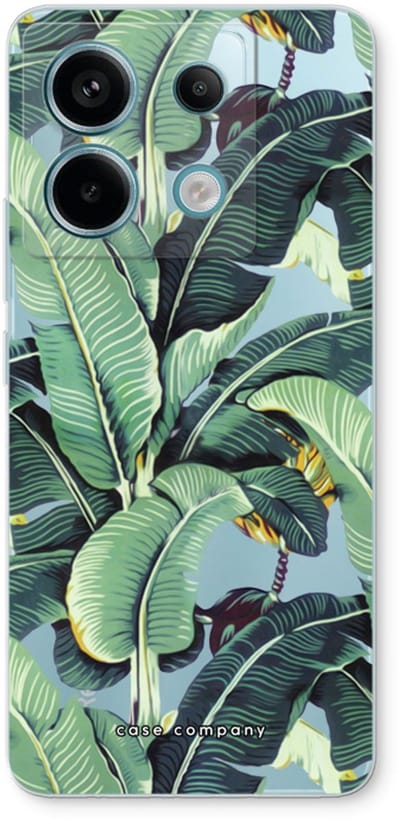 Case Company® - Hoesje geschikt voor Xiaomi Poco X6 hoesje - Bananenbladeren - Soft Cover Telefoonhoesje - Bescherming aan alle Kanten en Schermrand