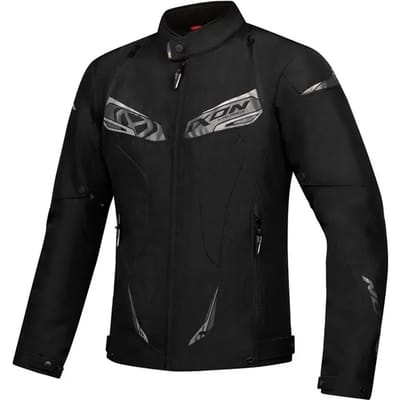 Ixon Caliber Zwart Waterdichte Textiele Motorjas - Jas