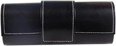 Elegante leren brillenkoker voor zonnebrillen en leesbrillen, klassiek design voor dagelijks gebruik en reizen, perfect voor mannen en vrouwen