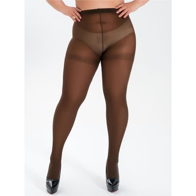 Collants Mode Sexy Extensibles Uni Ultra-Fins pour Femmes Grande Taille 0XL-2XL black
