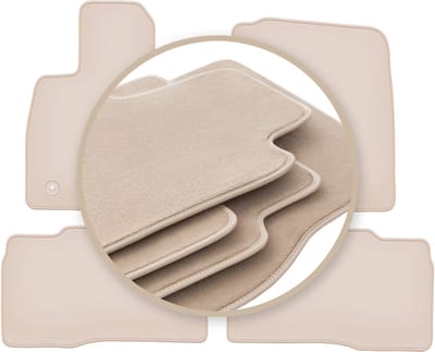 PREMIUM beige vloermatten voor: Ford Explorer MK6 SU625 SUV 2020-