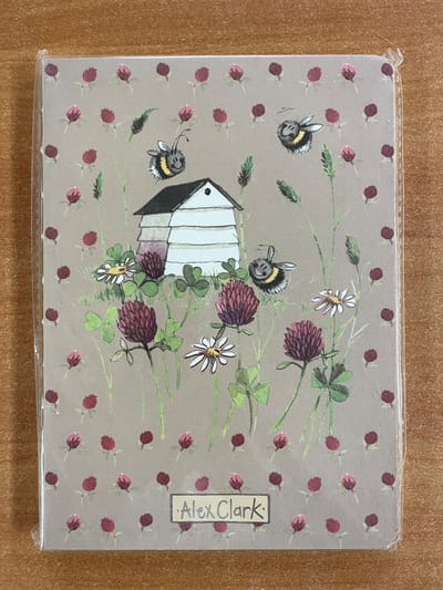 Alex Clark Naked Spine Notebook Bee House ~ Notitieboekje zonder rug Bijen