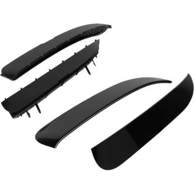 Pare-chocs arrière Aérations latérales Canards Garnitures Remplacement pour Mercedes-Benz CLA-Classe C117 Coupé AMG-Line CLA45 2013-2019 black