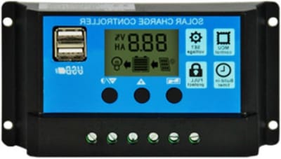 Zonne Laadregelaar - Solar Regulator - Energie Beheer - Industriële Microcontroller - 30A - Blauw