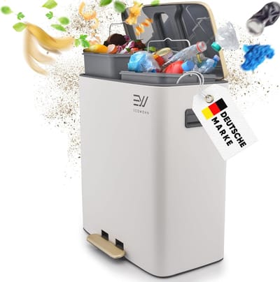 Vuilnisemmer Keuken met Softclose en Afvalscheidingssysteem - 2 x 28L