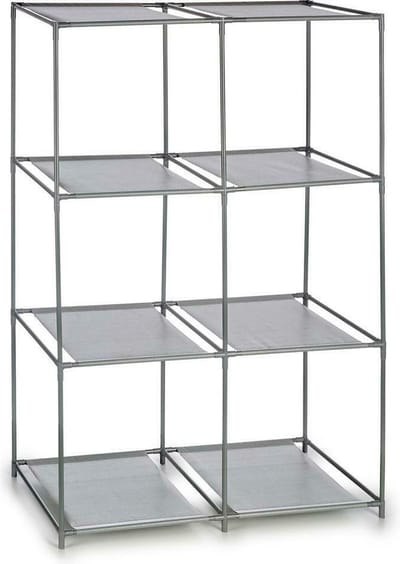 Arte Opbergrek 3-laags - metaal - kunststof - grijs - 68 x 102 cm