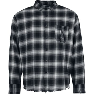 Black Premium by EMP Flanellen overhemd - Pagan Roots Oversized Karo-Hemd - S tot XXL - voor Mannen - zwart