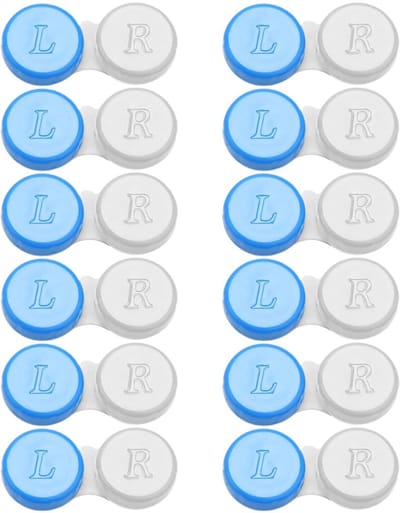 Dailygoods- Contactlenshoesjes 12 Stuks - Eco-vriendelijk - Bescherming tegen Bacteriën - Universele Maat - Hoogwaardige Materialen - Voor Persoonlijk Gebruik - Contactlenzenhouder