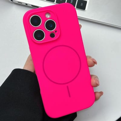Originele Vloeibare Siliconen Zachte Magnetische Hoes Voor iPhone 16 15 14 Plus 13 12 Pro Max Camera Bescherming Draadloos Opladen Eenvoudige Cover For iPhone 16 Plus