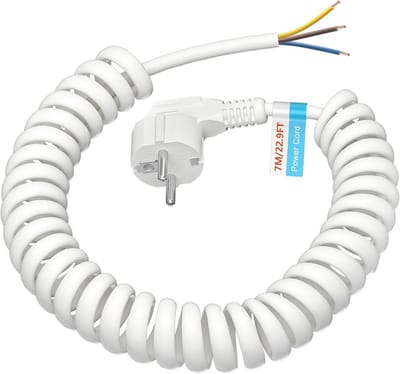Verlengkabel 7 m met Schuko stekker voor binnen – IP20, kunststof kabel, 250 V / 16 A