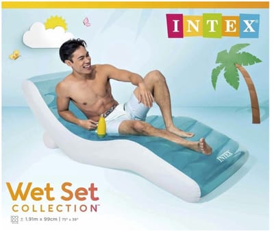 Intex - Lounge Luchtbed - Splash Lounge - 191 x 99 cm - Luchtbed - Zwembad - Strand - Ontspanning - Comfort