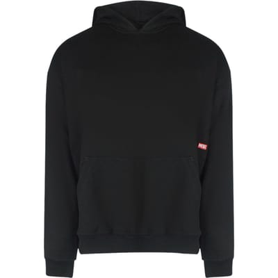 Diesel Bold Grafisch Ontwerp Op Achterkant Zwarte Hoodie