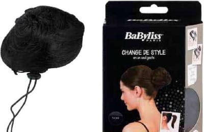 Babyliss Paris Change de Style - valse knot extension - black - hair extensions - gemakkelijk en snel - 10 cm - synthetisch haar