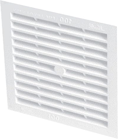 Ventilatierooster - Rooster PVC - Ventilatie aanbrengen - Te schroeven of lijmen - 280 mm breed - Wit