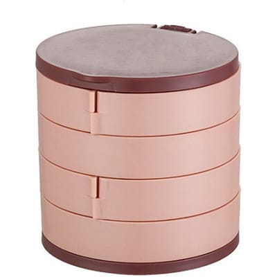 360 Graden Draaiende Sieradenhouder Display Dienblad Sieraden Opbergdoos Meerlaagse Draaiende Plastic Standaard Oorbellen Ringen Doos Cosmetica