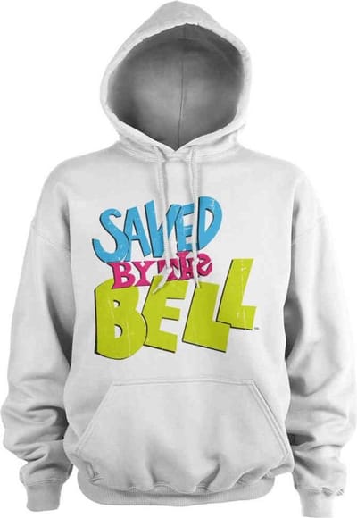 Saved By The Bell Hoodie/trui -S- Distressed Logo Wit