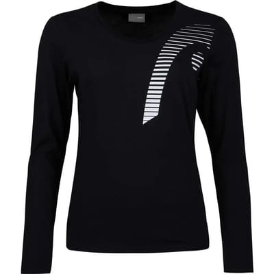 Head Racket Club 21 Linda T-shirt Met Lange Mouwen Zwart L Vrouw