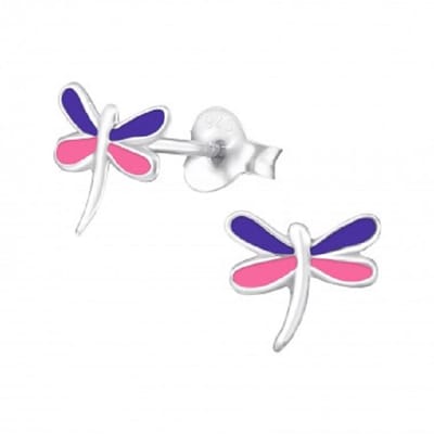 Oorknopjes-libelle roze paars
