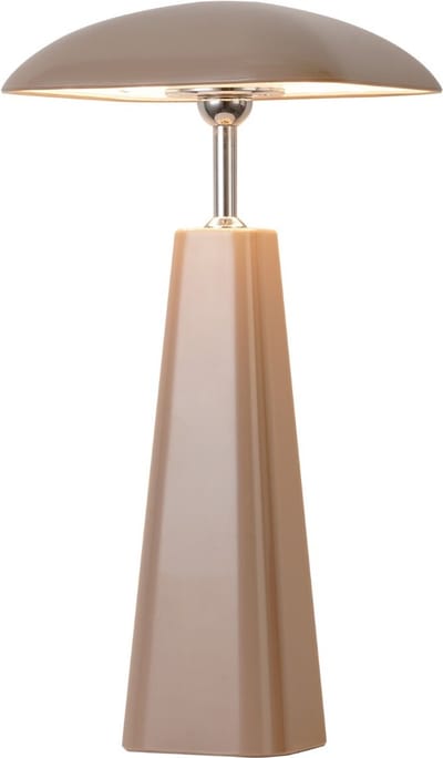 Bureaulamp Piazza LED op accu taupe