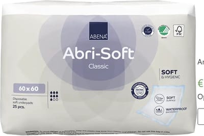 ABENA Abri-Soft Classic 60 x 60 cm - 1 paquet de 25 protections