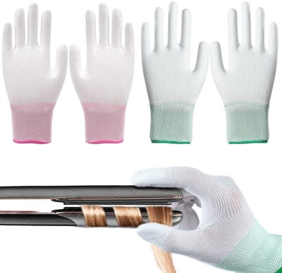 Hittebestendige Handschoenen voor Haarstyling, Thermische Bescherming bij het Krullen en Föhnen