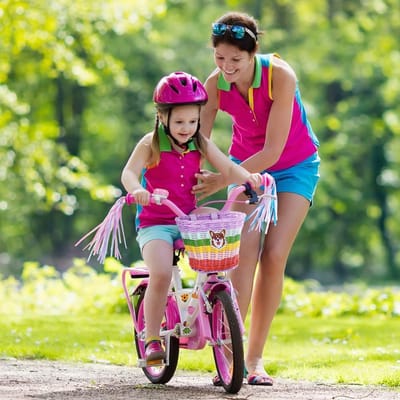 RFWR® Handgeweven Kinderfietsmand voor Fietsen - Ideaal voor Meisjes en Jongens