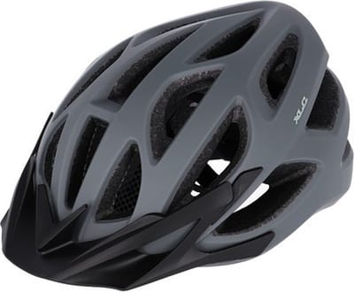 XLC BH-C33 Fietshelm Mannen & Vrouwen - Fietshelm Mountainbike Volwassenen - Grijs - 58-62cm
