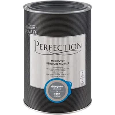 Perfection Ultradekkend Muurverf - Zijdeglans - Steenkool - 1l