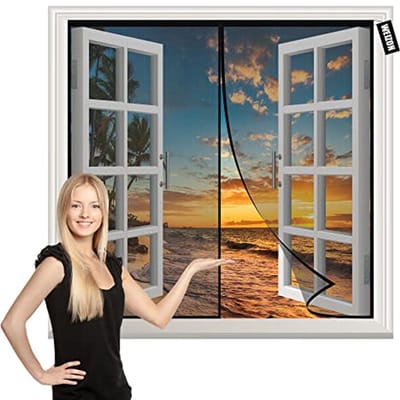 Magnetisch Vliegenraam 125x130cm - Automatisch Sluitend en Wasbaar Vliegengordijn voor Deuren en Raam