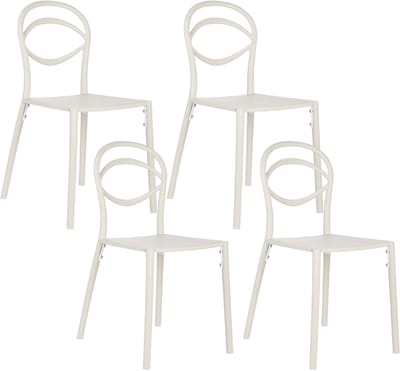 COVOLO - Tuinstoel set van 4 - Off-white - Polypropyleen