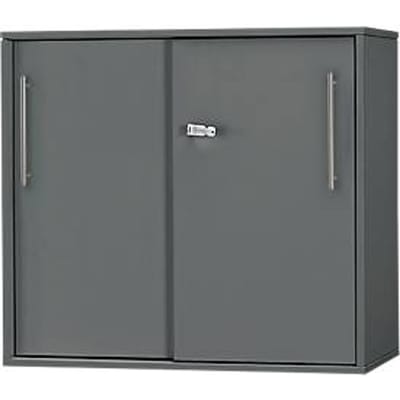 Schäfer Shop Select aanbouw-/schuifdeurkast Start Off, op tafelhoogte, afsluitbaar, B 800 x D 420 x H 726 mm, grafiet/grafiet