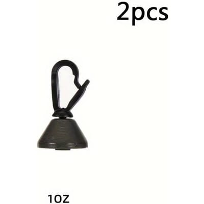 Lot de 2 pendentifs en plomb amovibles anti-bas suspendus classiques à l'arrière, pendentif de pêche durable, accessoires de pêche pour fournitures d'équipement de pêche 2pcs