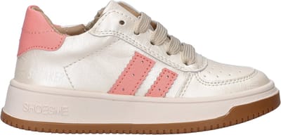 Shoesme Metallic Gouden Sneaker - Sneakers Kinderen - Meisjes - Gold Pink - Microfiber leer - Maat 27