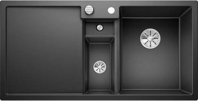 BLANCO Collectis 6S - spoelbak - SILGRANIT - 1 1/2 kom - afvoer links - zelfreinigend - zonder sif - schotel - sorteercontainer - antraciet