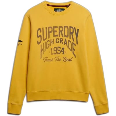 Superdry Coastal Relaxed Sweatshirt Geel S Man