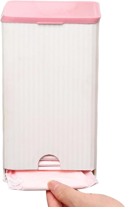 Maandverband Organizer - Hygiëne Houder - Badkamer Opbergen - Vochtbescherming - 19.5 x 11.5 x 11.5 cm - Roze