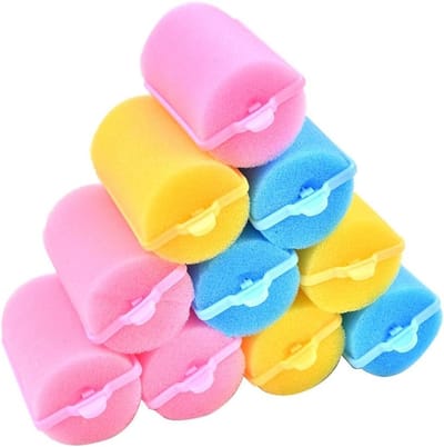 Set van 18 Spons Haarrollers voor Styling en Krullen - Ideaal voor Vrouwen en Meisjes, 4.2 x 6.5 cm, Perfect voor Thuisgebruik en Professionele Haarstyling