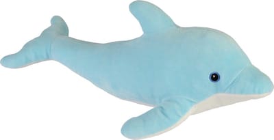 Pluche knuffel Dolfijn - 33 cm - zeedieren - knuffeldier - speelgoed - voor kinderen - zoogdieren