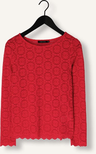 Ydence Top Loiza Tops & T-shirts Dames - Shirt - Rood - Maat XS