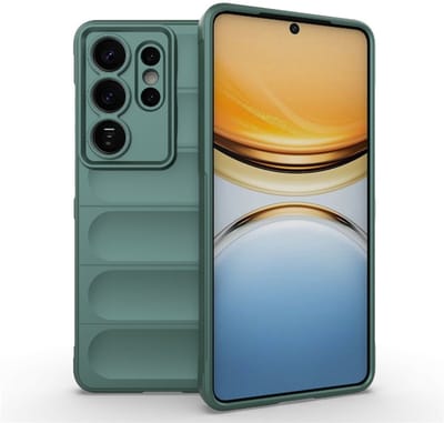 Coverup Hoesje - Geschikt voor Samsung Galaxy S26 Ultra Hoesje - Coverup Hands-On Rugged Back Cover - Groen