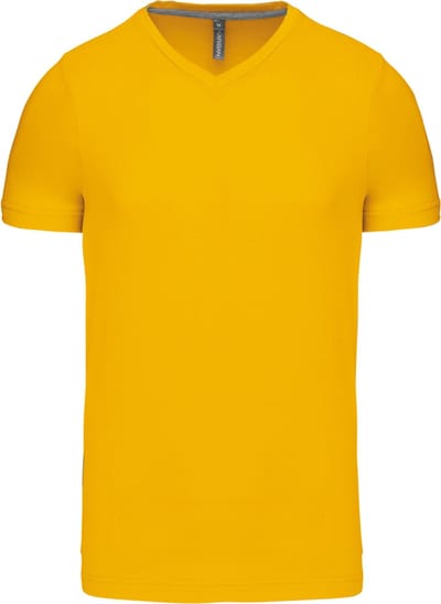 Kariban T-shirt V-hals korte mouwen K357 - Yellow - L