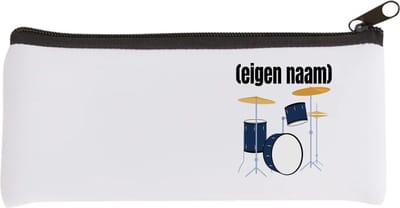 Akyol - drumstel met eigen naam Etui - Drummen - muziek liefhebbers - drummers - verjaardag - cadeau - kado - - 20 bij 9 cm