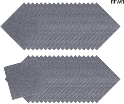 RFWR® 36 stuks zelfklevende tapijttegels 30 x 30 cm voor hotel, huis en kantoor - Lichtgrijs
