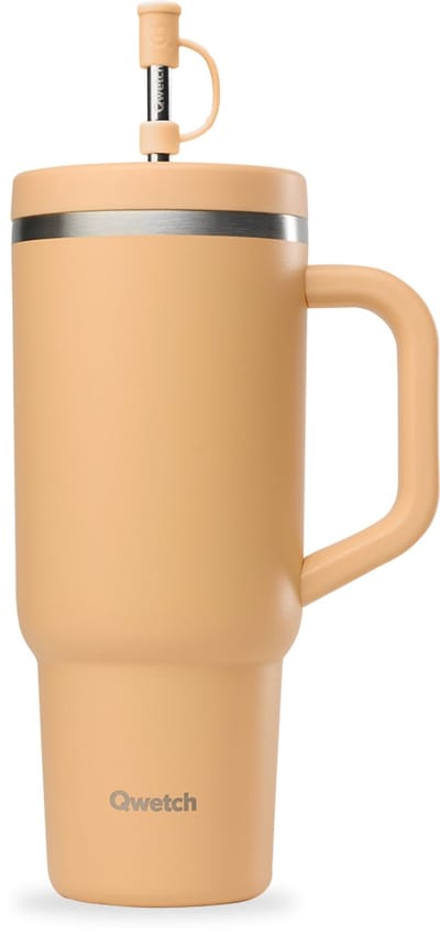 Qwetch Travel Cup Geïsoleerd - Pastel Abrikoos