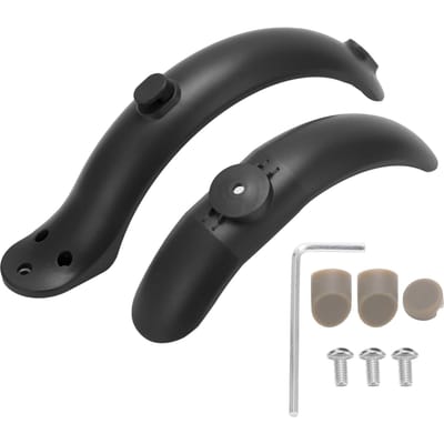 Elektrische Scooter Voor- en Achterspatbord Spatbordset met Gereedschap voor Xiaomi M365 AccessoiresRood black