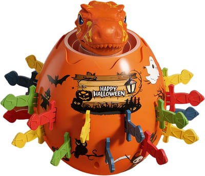 Interactieve Spaarpot - Grappig Speelgoed - Familie Spel - Dinosaurus Ontwerp - 20 x 13 x 13 cm - Oranje